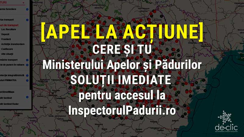 Membrii de-clic știu ce vorbesc! Vrem înapoi site-ul inspectorulpadurii.ro