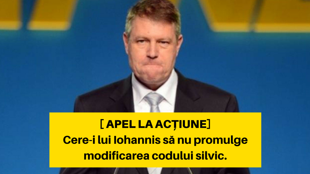 Cere-i lui Iohannis sa nu promulge legea care taie păduri pentru gropi de gunoi!