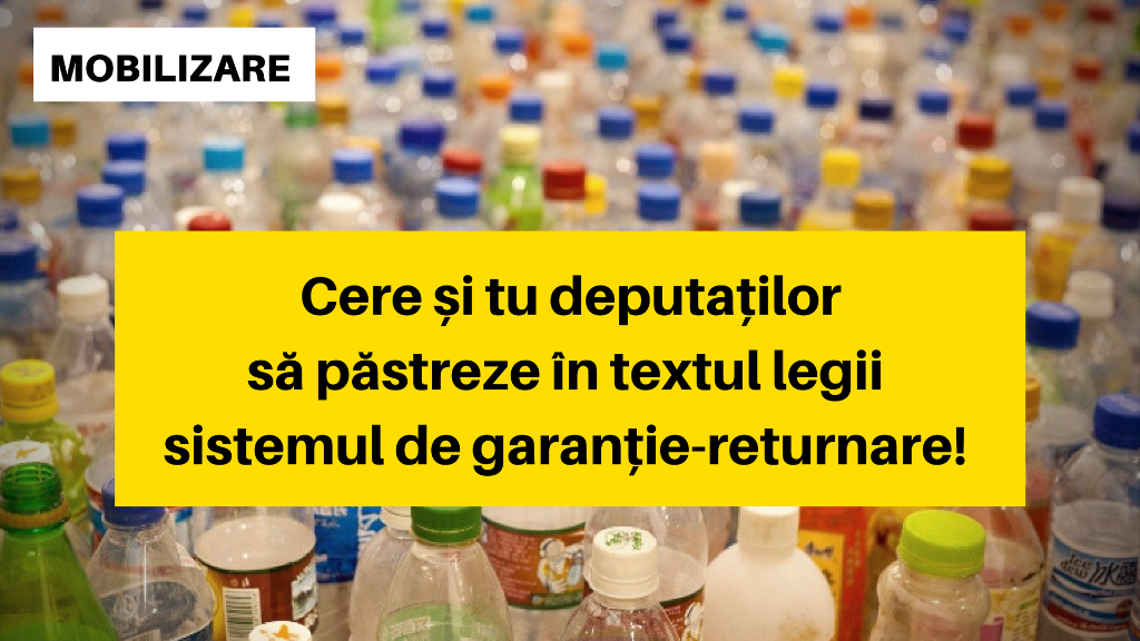 MOBILIZARE RAPIDĂ: Legea deșeurilor din ambalaje în pericol!