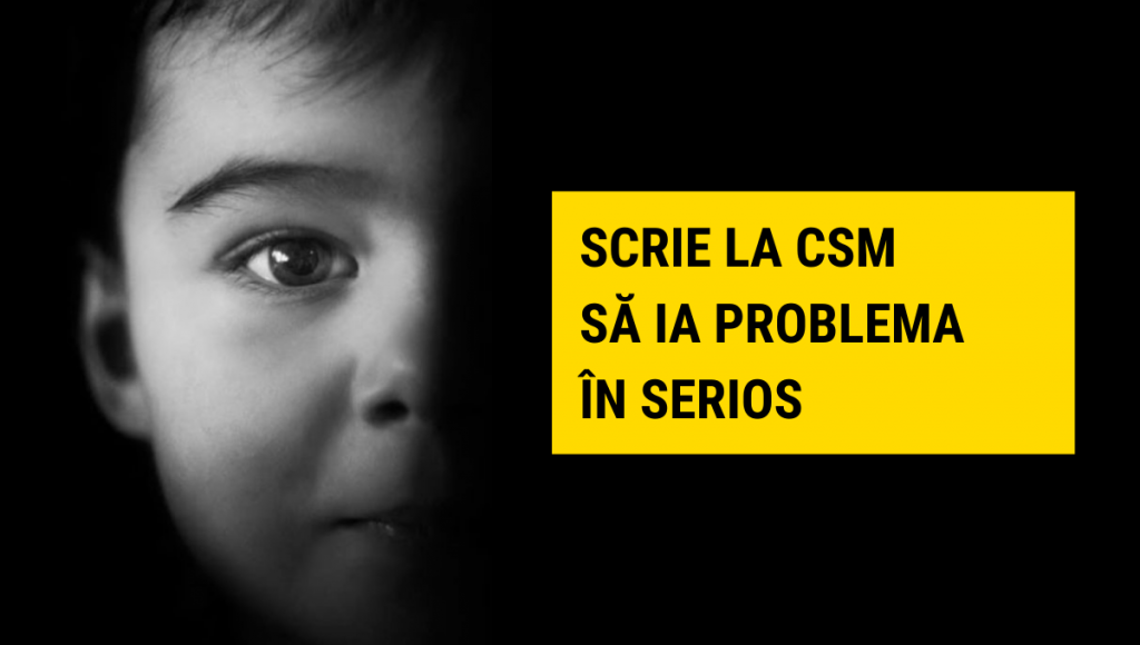 Scrie-le celor de la CSM despre copiii abuzați sexual