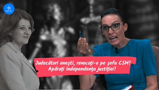 Declic, apel către judecătorii independenți: ,,Opriți derapajele din justiție. Revocați-o pe președinta CSM!”